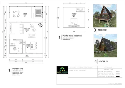 Projeto Cabana Modelo 03
